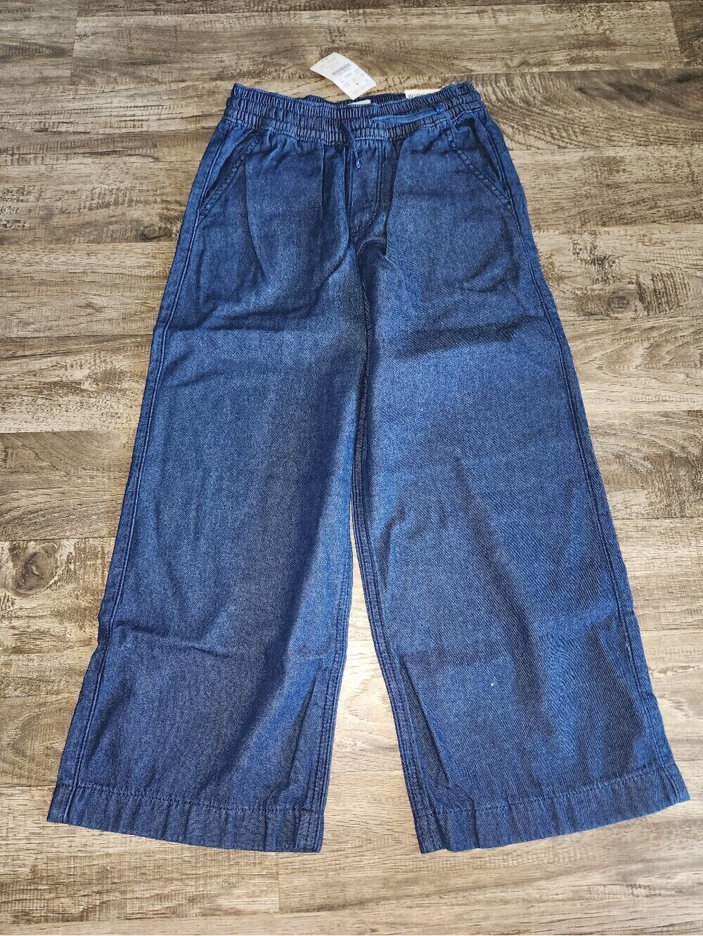 J. Crew Factory Girls' wide-leg drawstring jean